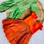 Custom Colour Tissue Kurta and Dhoti Set for Boys